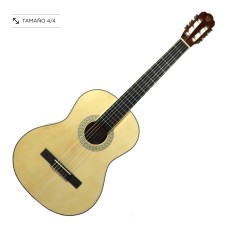 Guitarra clásica con cuerdas de nylon natural tamaño 4/4 con funda Guitarra clásica con cuerdas de nylon natural tamaño 4/4 con funda