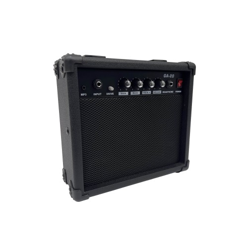Amplificador combo para guitarra eléctrica de 20 watts con distorisón (Tienda Crowne Plaza)