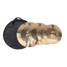 Set Wotan W-cymbal-set Platos para Batería Hihat Crash Ride con Bolso Set Wotan W-cymbal-set Platos para Batería Hihat Crash Ride con Bolso