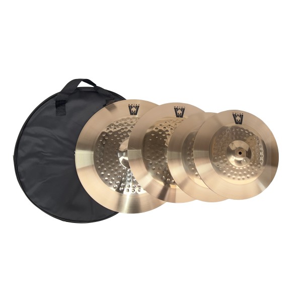 Set Platos para Batería Hihat Crash Ride con Bolso Platillos