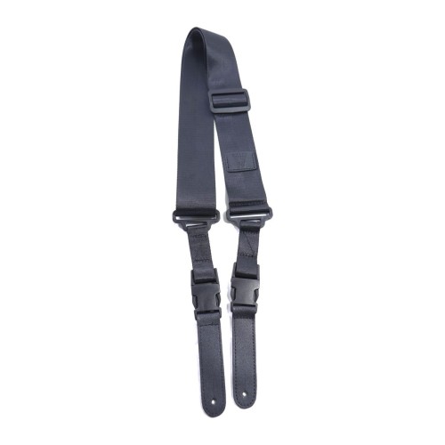 Correa strap para guitarra o bajo con enganche tipo mochila color negro (Tienda San Diego)