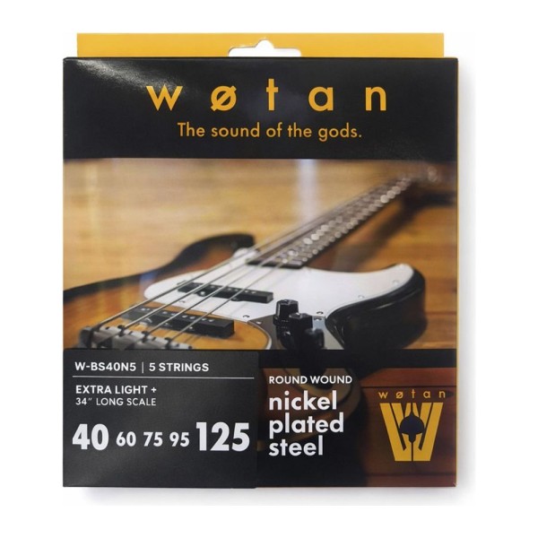 Set de cuerdas para bajo eléctrico 5 cuerdas 040-120 nickel plated steel Cuerdas