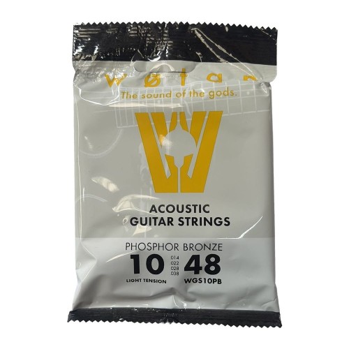 Set de cuerdas encordado para guitarra acústica light 010-048 phosphor bronze (Tienda San DIego)