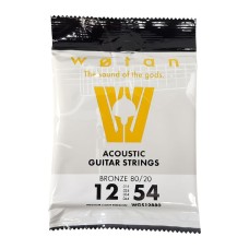 Set Wotan WGS12B80 Acuerdas Encordado para Guitarra Acústica Medium