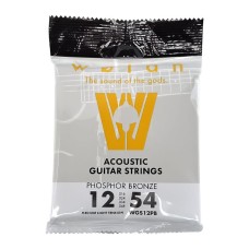 Set de cuerdas encordado para guitarra acústica medium light 012-054 phosphor bronze
