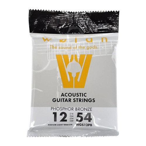 Set de cuerdas encordado para guitarra acústica medium light 012-054 phosphor bronze (Tienda San Diego)