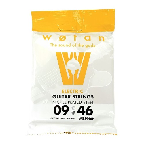 Set de cuerdas encordado para guitarra eléctrico Nickel Plated Steel 009-046" custom light (Tienda Crowne Plaza)