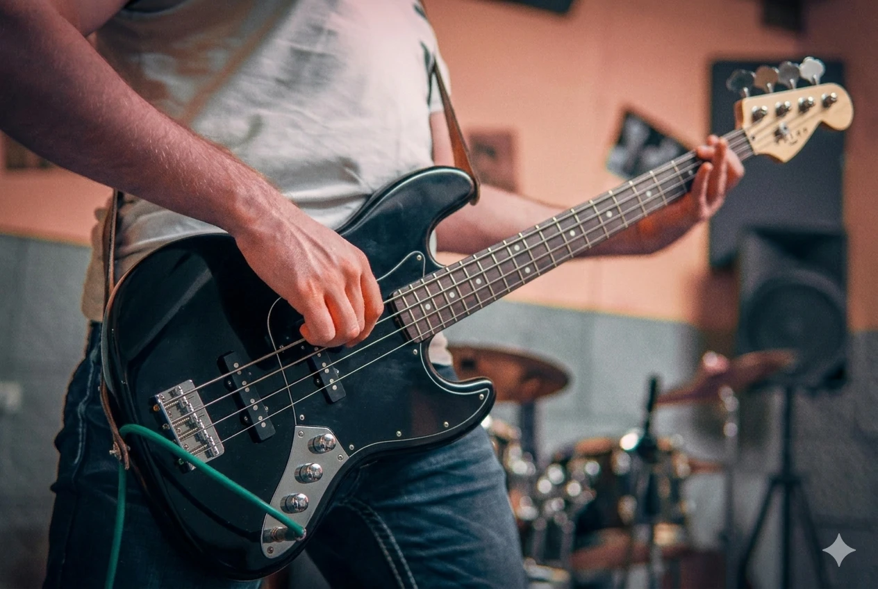 Músico tocando un instrumento Wotan